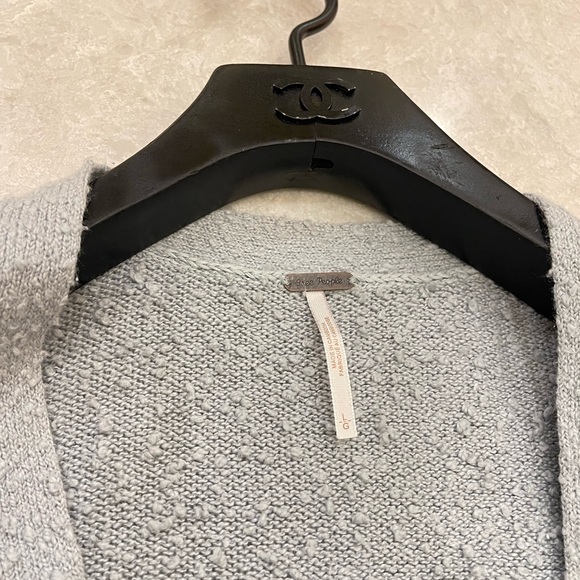 Free People “Found My Friend Cardi” In Aqua Haze Size L - Picture 6 of 12